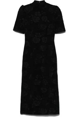 ROTATE Midikleid aus Jacquard