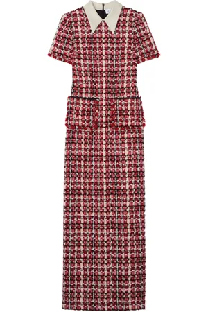 ST. JOHN Maxikleid aus Tweed