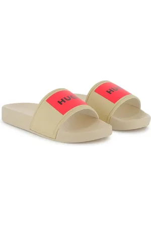 HUGO BOSS Pantoletten mit Logo-Print