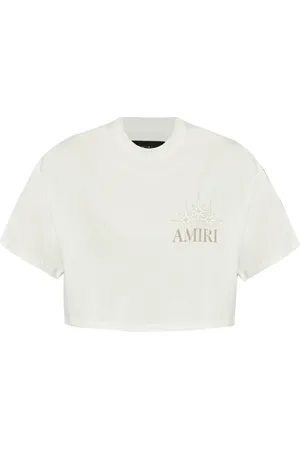AMIRI Cropped-T-Shirt mit Logo-Print