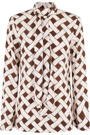 RIXO London Bluse mit geometrischem Print