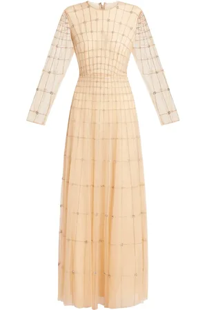 HUISHAN ZHANG Maxikleid mit Gitteroptik