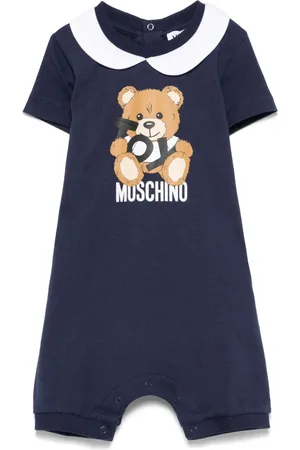 Moschino Strampler mit Leo Teddy-Print