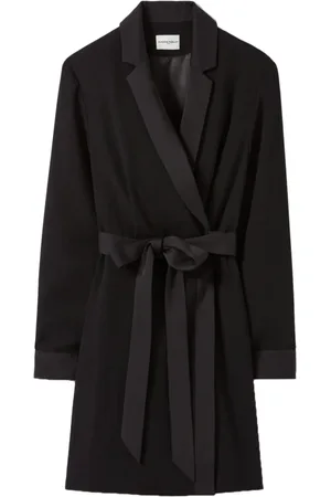 Claudie Pierlot Gewickeltes Kleid mit Reverskragen