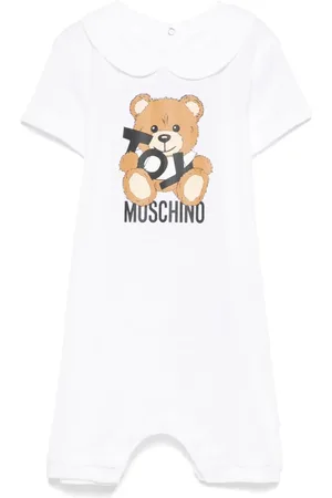 Moschino Strampler mit Leo Teddy-Print