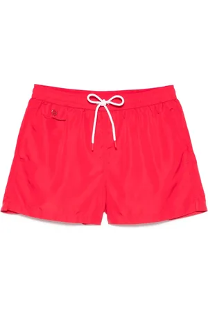 Kiton Badeshorts mit Logo-Stickerei