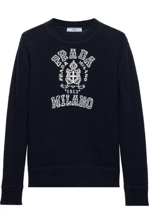 Prada Pullover mit Logo-Intarsie
