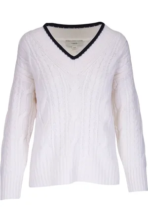 Vince Pullover mit Zopfmuster