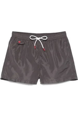 Kiton Badeshorts mit Logo-Stickerei