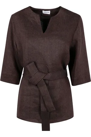 P.A.R.O.S.H. Bluse mit Gürtel