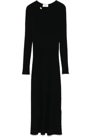 Elisabetta Franchi Midikleid aus geripptem Strick