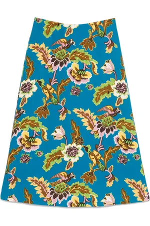 La DoubleJ Midirock mit Blumen-Print