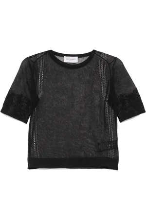 Ermanno Firenze T-Shirt mit Sheer-Effekt