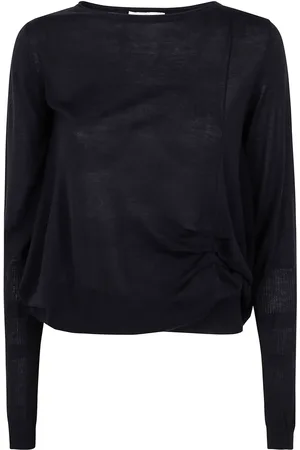High T-Shirt mit drapiertem Detail
