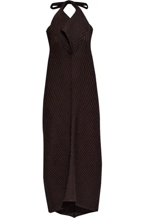 Issey Miyake Maxikleid mit Neckholder