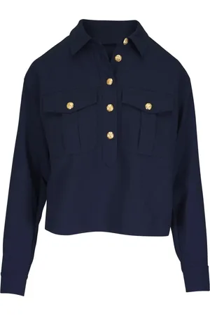 VERONICA BEARD Bluse mit aufgesetzten Taschen