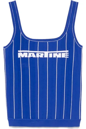 MARTINE ROSE Weste mit Logo-Print