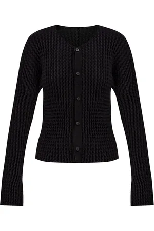 Issey Miyake Plissierter Cardigan