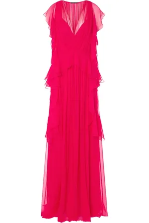 Alberta Ferretti Drapiertes Maxikleid