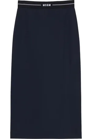 Msgm Midirock mit Logo-Bund