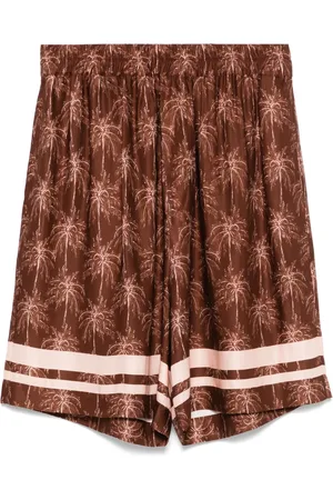 LANEUS Shorts mit Palmen-Print