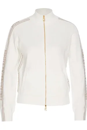 Elisabetta Franchi Jacke mit Logo-Streifen