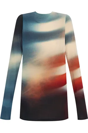 Issey Miyake Kleid mit abstraktem Print
