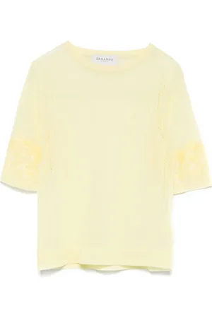Ermanno Firenze T-Shirt mit Sheer-Effekt