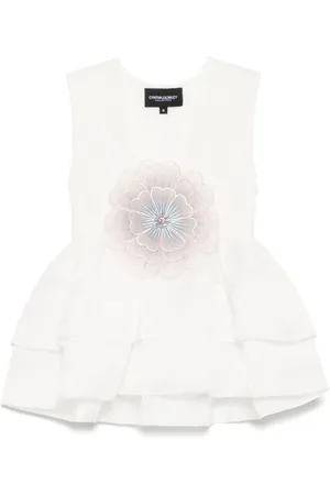 Cynthia Rowley Organza-Oberteil mit Blumen