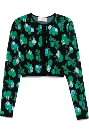 COPERNI Cardigan mit Blumenjacquard