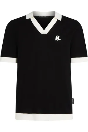 Karl Lagerfeld Poloshirt mit Kontrastdetail