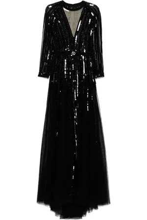 Saiid Kobeisy Langes Kleid mit Pailletten