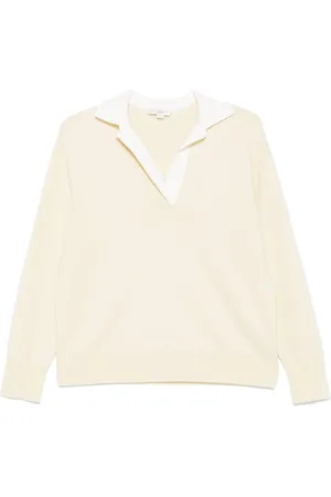Vince Pullover mit Kontrastkragen