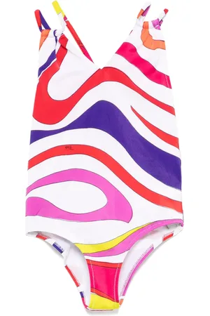 PUCCI Junior Badeanzug mit Iride-Print