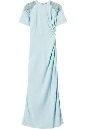 Twin-Set Besticktes Twill-Kleid
