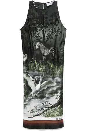 The Attico Minikleid mit Smoke Night-Print