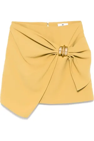 Elisabetta Franchi Krepp-Minirock mit Makro-Schleife