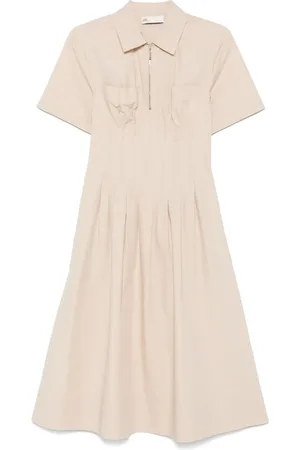 Tory Burch Popeline-Kleid mit Falten