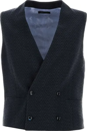 Giorgio Armani Weste mit Zickzackmuster