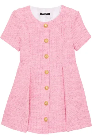 Balmain Ausgestelltes Tweed-Kleid