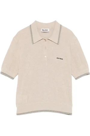 Miu Miu Gestricktes Poloshirt