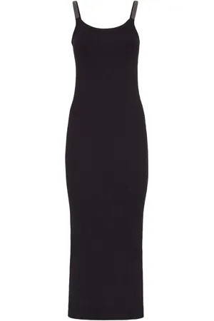 Brunello Cucinelli Trägerkleid mit Monili-Detail