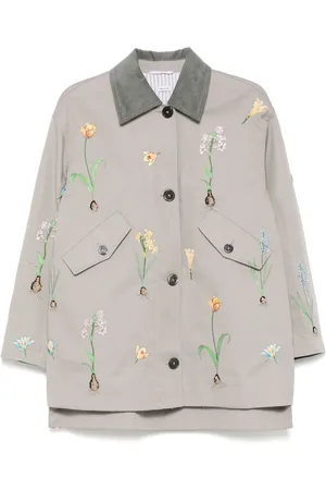 Thom Browne Jacke mit Blumenstickerei