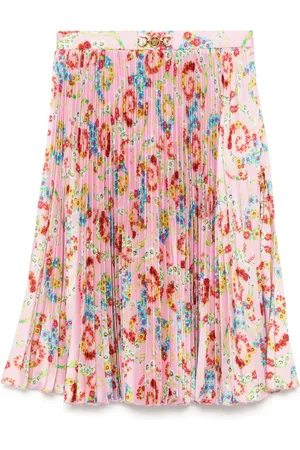 VERSACE Faltenrock mit Blumen-Print