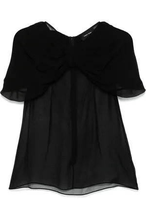 Simone Rocha Transparente Bluse mit Schleifendetail