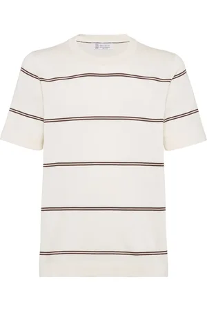 Brunello Cucinelli Gestreiftes T-Shirt