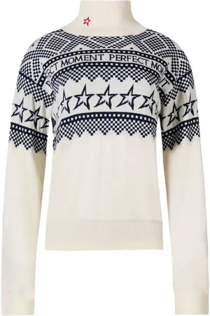 Perfect Moment Klassischer Intarsien-Pullover