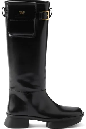 Prada Stiefel mit Klettverschluss 40mm