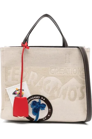 Salvatore Ferragamo Mittelgroße Handtasche aus Canvas