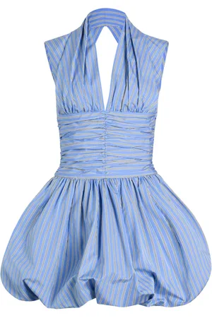 Patou Gestreiftes Minikleid mit Ballonsaum
